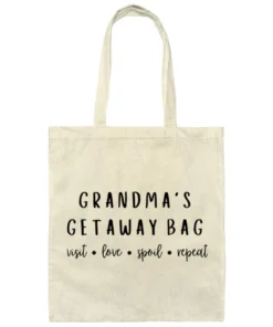 Grandma's Getaway Bag Canvas Tote Bag