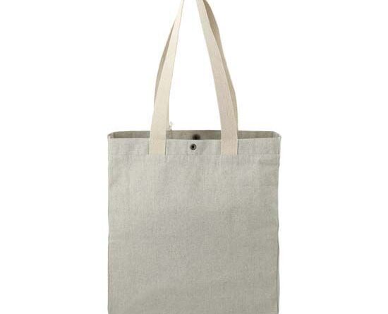 10 OZ Recycled Cotton Tote With Snap & Cotton Bag-worldwide bags