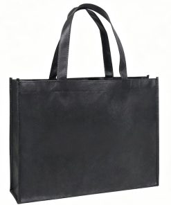 Eco-friendly Cheap Promotional Black Shopping Bag Non Woven Fabric Bag Reusable Tote Bag With Handle