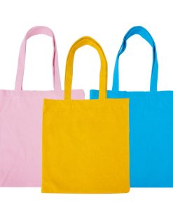 Wholesale Colorful Eco Friendly Custom Logo Plain 100% Cotton Canvas Gift Tote Shopping Bag