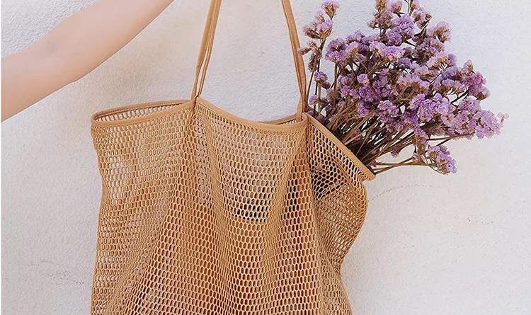 Mesh Beach Bag & Beach Logo Tote Bag-worldwide bags