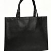 High Quality Recyclable Black Fabric Customized Non Woven Bag Cheap Promotion Carry Shopping Tote Bag