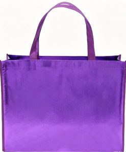 Laser Laminated Custom Brand Print Non Woven Shopping Tote Bag Promotional Logo Supermarket Medium Design
