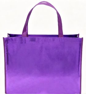 Laser Laminated Custom Brand Print Non Woven Shopping Tote Bag Promotional Logo Supermarket Medium Design