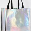 Supermarket Daily Laser Print Custom Logo Brand Reusable Non-Woven Tote Bag with Handle Travel Advertising