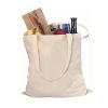 Eco-Friendly Shopping Beach Library Recycled Portable 6 Oz Blank 100% Organic Cotton Canvas Tote Bags Wholesale
