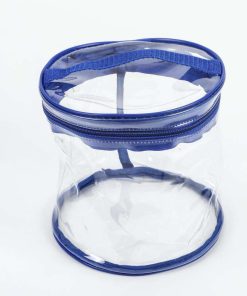 Custom Transparent PVC Clear Makeup Cosmetic Case Bag Waterproof Travel Women's Wholesale Zipper Closure Cartoon Pattern