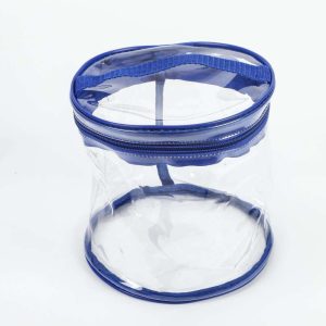 Custom Transparent PVC Clear Makeup Cosmetic Case Bag Waterproof Travel Women's Wholesale Zipper Closure Cartoon Pattern