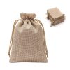 Hot Diy Crafts Party Holiday Celebration Gift Jewelry Wedding Party Burlap Multi Color Christmas Drawstring Bags
