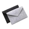 High Quality Office School Stationery Letter Paper A4 Folder Button Large Capacity Grey Black Felt Envelope Bag