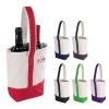 Factory Supply Reusable 2-bottle Wine Tote Bag Customized Design Personalized Wine Bag