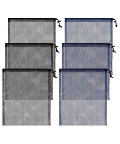 Custom Mesh Drawstring Bag 13 X 15.5 Inch Lock Nylon Net Pouches for Sports Swim Convenient Shopping Bags