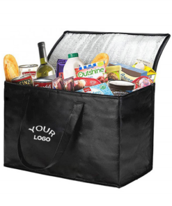 Wärmeisolierte Tragetasche aus Polypropylen-Vlies – Einkaufstasche, Lunch-Tasche und Kühltasche für die Lebensmittellieferung