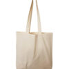 Basic Cotton Canvas Tote Bags with Over the Shoulder Long Handles