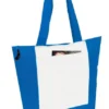 600D Polyester Deluxe Zipper Tote Bag