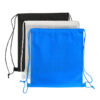 Can non-woven drawstring backpacks be recycled curbside