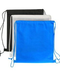 Can non-woven drawstring backpacks be recycled curbside