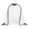 Transparent Cinch Cord Bags Stadium Sports Gym PVC Swimming Backpack Waterproof Beach Clear PVC Drawstring Bag