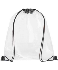 Transparent Cinch Cord Bags Stadium Sports Gym PVC Swimming Backpack Waterproof Beach Clear PVC Drawstring Bag