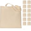 Custom Shopping Learning Public Service Advertising Promotion Women Men Recycled Canvas Cotton Bag With Handle