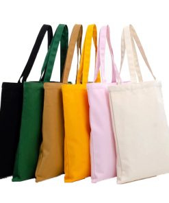 Factory Hot Sell Custom Printed Lunch Beach Shopping Grocery Storage Large Capacity Canvas Cotton Tote Bag