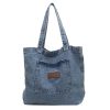 Custom Hobo Tote Casual Canvas Bag Retro Crossbody Bag Large Capacity Purse Denim Shoulder Bag for Women