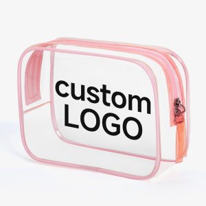 Waterproof 20 30 40s PVC 6 Inch Zipper Kid's Cosmetic Makeup Bags Travel Toilet Pouch Kit Candy Color Clear Kid's Makeup Bags