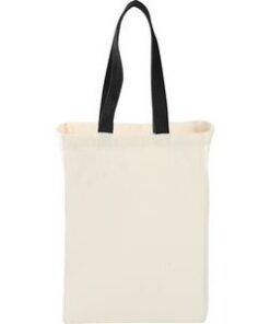 Sac à provisions en toile de coton avec des anses colorées