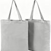 Custom Logo Cotton Canvas Tote Bag Large Capacity Reusable Eco Friendly for Shopping Grocery