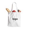 Factory Promotional Gift Shopping Eco Recycled Reusable 100% Organic Tote White Plain Cotton Sling Bag