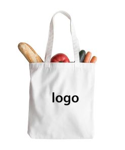 Factory Promotional Gift Shopping Eco Recycled Reusable 100% Organic Tote White Plain Cotton Sling Bag