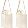 Custom Blank Diy Shopping Shoulder Reusable Natural Hobo Bag Portable Lightweight Hand-Painted Cotton Bag With Two Handle