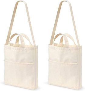 Custom Blank Diy Shopping Shoulder Reusable Natural Hobo Bag Portable Lightweight Hand-Painted Cotton Bag With Two Handle