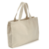 Custom Printed logo Blank Double Sided Cotton Canvas Tote Grocery Bags