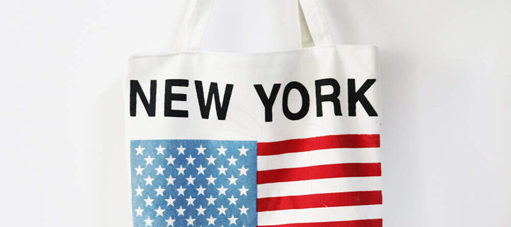 New York Canvas Tote Bag Reusable Grocery Bag Shopping Beach Handbag Printed for Travel Work -worldwide bags