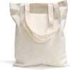 12 Oz Travel Learning Work Tote Mother's Day Shopping Gift Simple Lines Canvas Blanks Tote Bag for Promotion