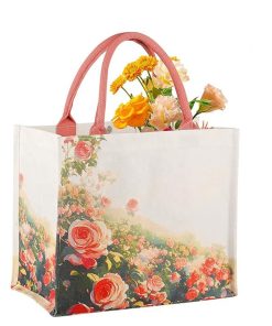 High-quality Grocery Handbags Top Fashionable Lightweight Spacious Canvas Beach Tote Bag for Women Birthday Wedding Gift Bag