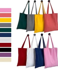 Hot Sale Stylish Lightweight Cotton Canvas Tote Bag Custom Reusable Women Work Beach Gifts Tote Bag