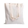 Eco-Friendly School Shopping Lunch Recycled Natural White Plain Long Handle Printed Cotton Canvas Tote Bag