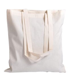 Eco-Friendly School Shopping Lunch Recycled Natural White Plain Long Handle Printed Cotton Canvas Tote Bag