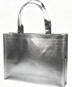 High Quality Custom Sliver Non Woven Tote Bag Shopping Gift Giving Grocery Hauls Clothing