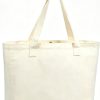 Large Capacity Heavy Duty 12oz Orange Canvas Tote Bag Custom Printing for Fruits Vegetables Grocery Women Shopping Bag