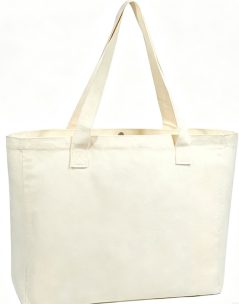 Large Capacity Heavy Duty 12oz Orange Canvas Tote Bag Custom Printing for Fruits Vegetables Grocery Women Shopping Bag