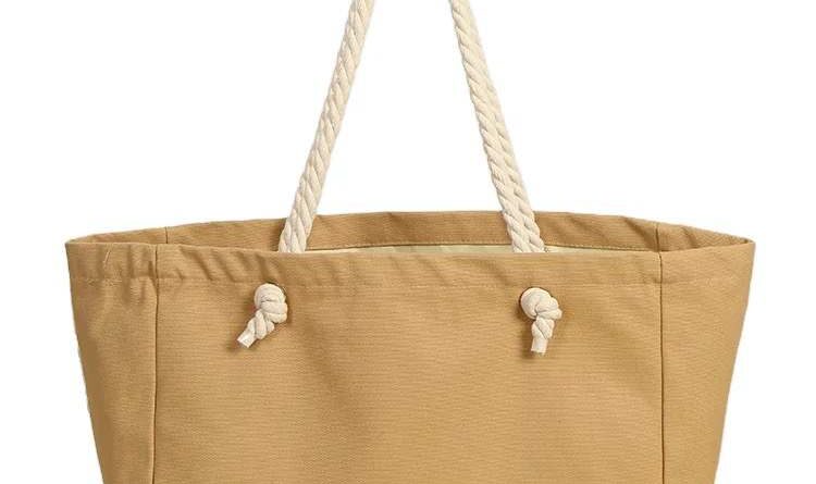 Large Beach Bag Rope Handle & Rope Handle Tote Bag-worldwide bags