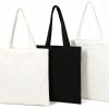 Wholesale High Quality Brand Personalized Custom Letter Pattern Logo Cotton Canvas Tote Bag Shoulder Strap Large Shopping