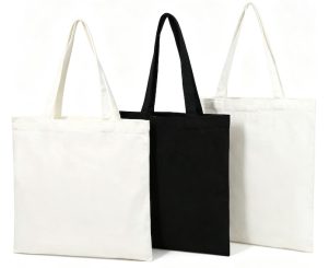 Wholesale High Quality Brand Personalized Custom Letter Pattern Logo Cotton Canvas Tote Bag Shoulder Strap Large Shopping