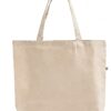 Large Eco Friendly Recycled Cotton Canvas Customized / Personalized Recycled Tote Bags With Your Logo