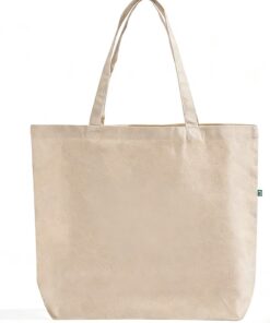 Borse tote personalizzate in tela di cotone riciclato, ecologiche e di grandi dimensioni, con il tuo logo
