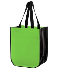 Matte Lime Laminated Designer Tote Bag
