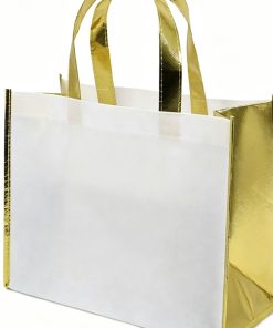 Designer Eco Friendly Reusable Shopping Promotional Gift Shiny Custom Non Woven Tote Bag Wholesale